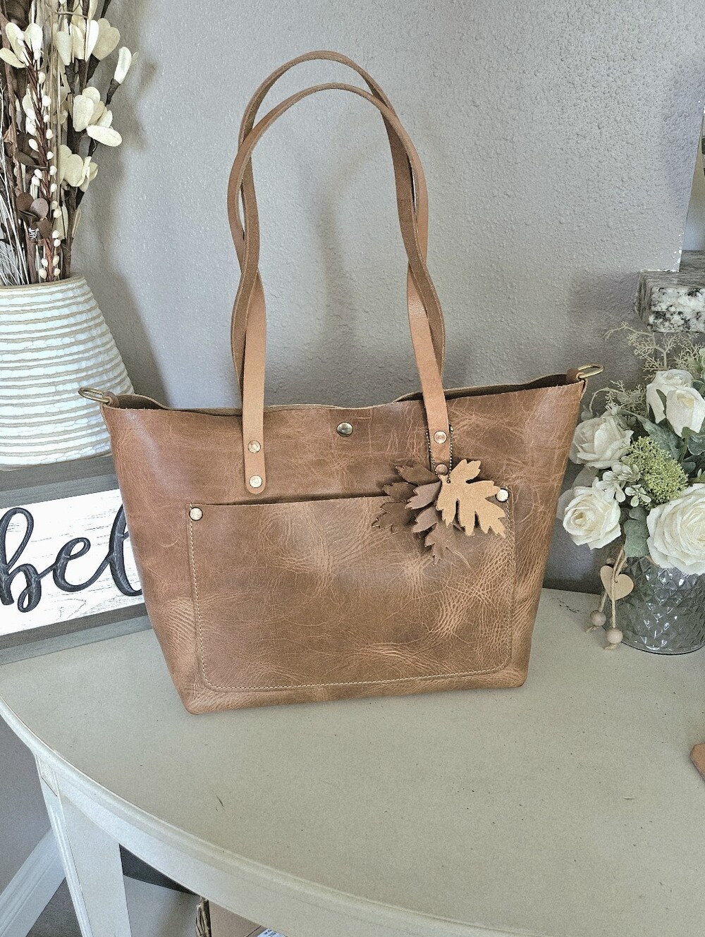 KMM & Co Natural Derby Travel Tote